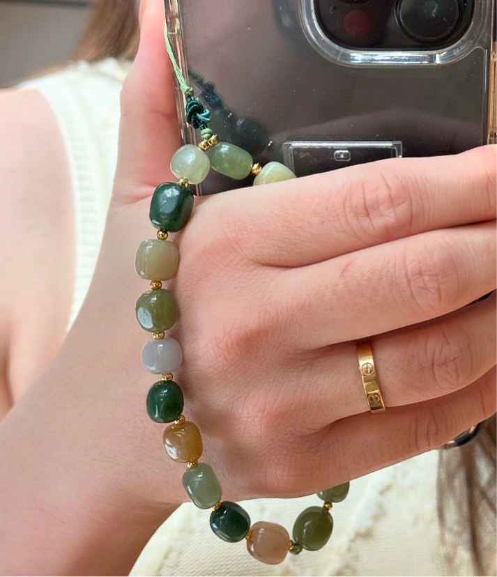 Nephrite Jade Bracelet Phone Strap