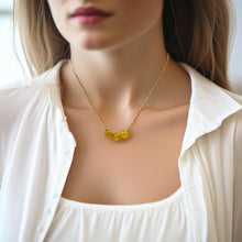 Load image into Gallery viewer, 22389 Ja’dew Aura Citrine Jade Necklace
