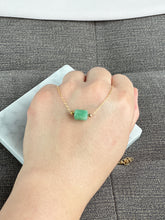 Load image into Gallery viewer, 90588 Green Jadeite Barrel Pendant
