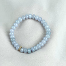 Load image into Gallery viewer, 100288 Blissful Lavender Type A Jadeite Beaded Bracelet with 18K Gold and Diamonds
