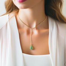 Load image into Gallery viewer, 22389 Ja’dew Aura Citrine Jade Necklace
