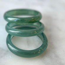 Load image into Gallery viewer, 22088 Highly Translucent Bluish Green Type A Jade Ring
