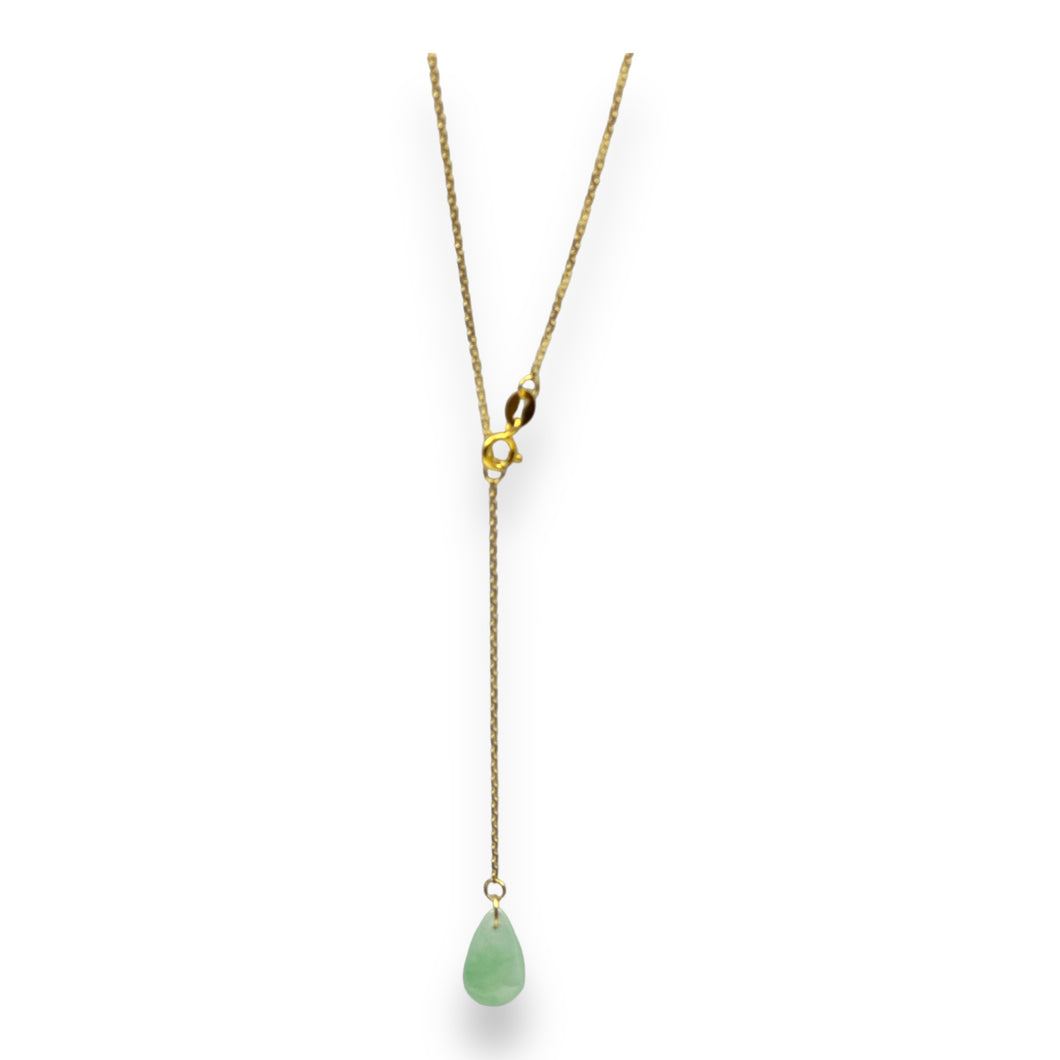 22388 Ja’dew Aura Spring Green Jade Necklace