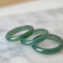 Load image into Gallery viewer, 22088 Highly Translucent Bluish Green Type A Jade Ring
