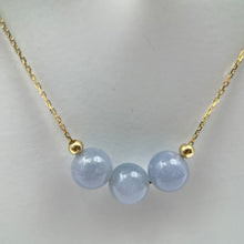 Load image into Gallery viewer, 22381 Ja’dew Aura Lavender Jade Necklace
