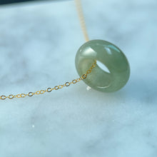 Load image into Gallery viewer, 33090 Petite Olive Green Jadeite Band Pendant
