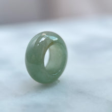 Load image into Gallery viewer, 33090 Petite Olive Green Jadeite Band Pendant
