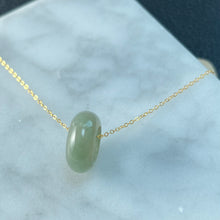 Load image into Gallery viewer, 33090 Petite Olive Green Jadeite Band Pendant
