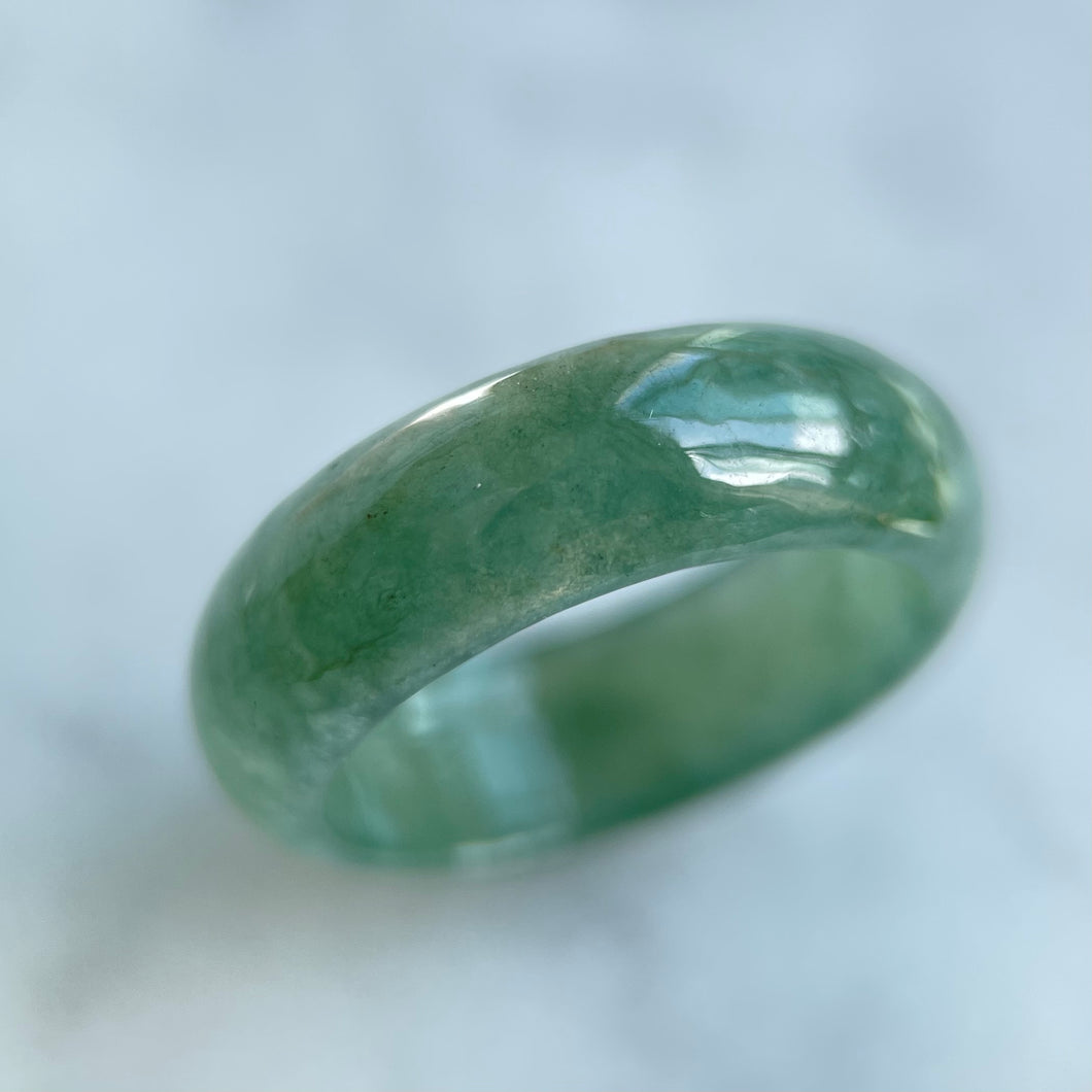 62332 Sea Green Type A Jadeite Ring