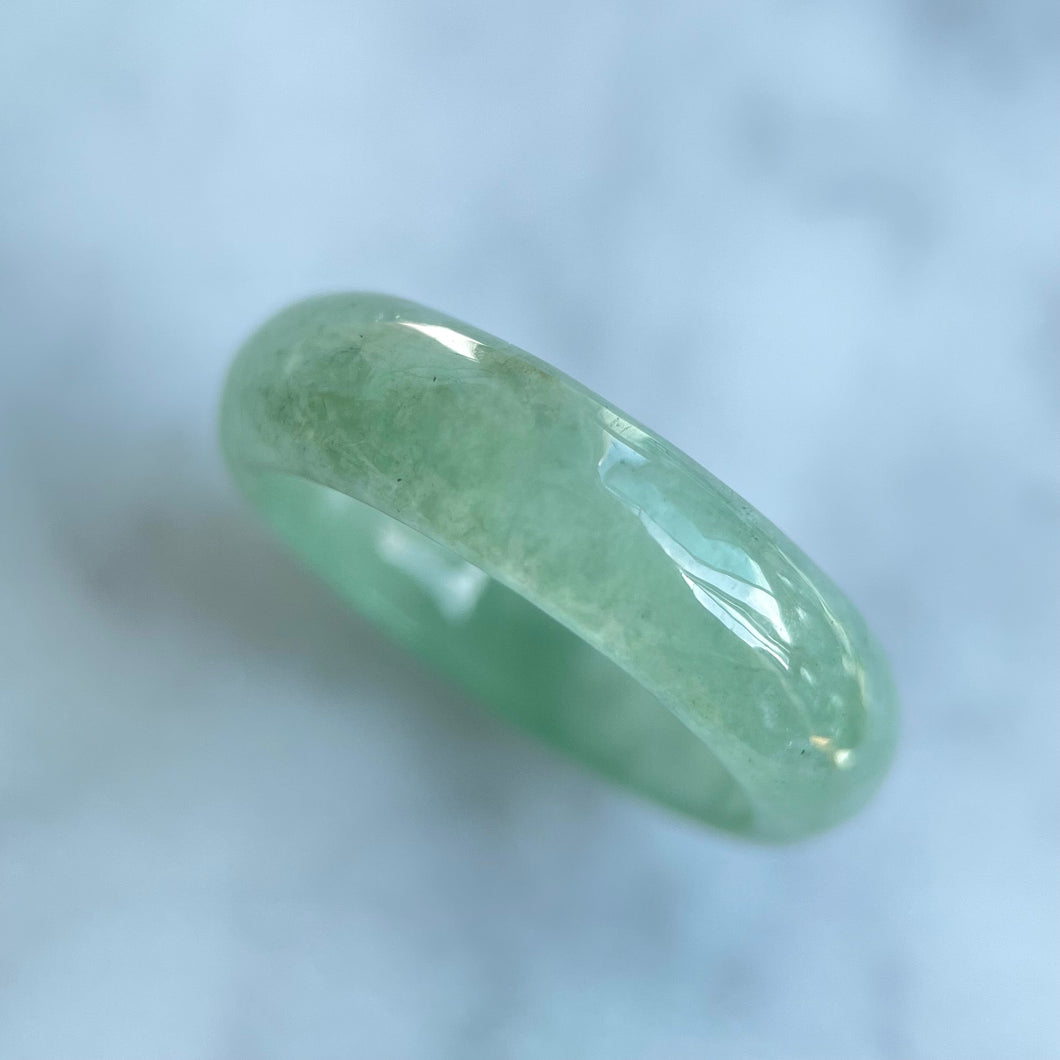 62338 Light Green Type A Jadeite Ring